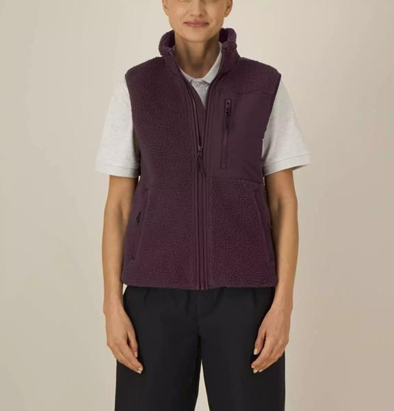 UNIPOLAR Vest Lin Red Brown