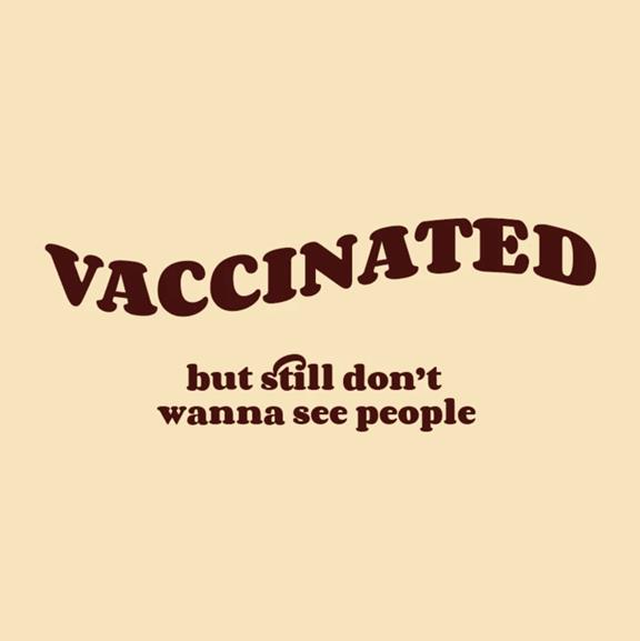 Sweatshirt Vaccinated Grijs 2