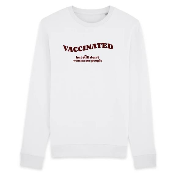 Sweatshirt Vaccinated White 3