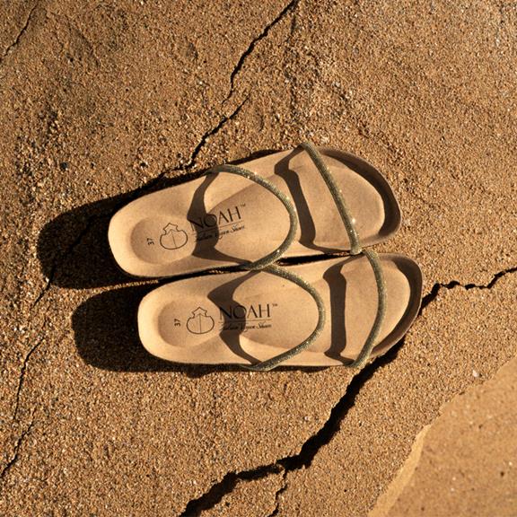 Sandals Open Lidia Beige & Gold from Shop Like You Give a Damn