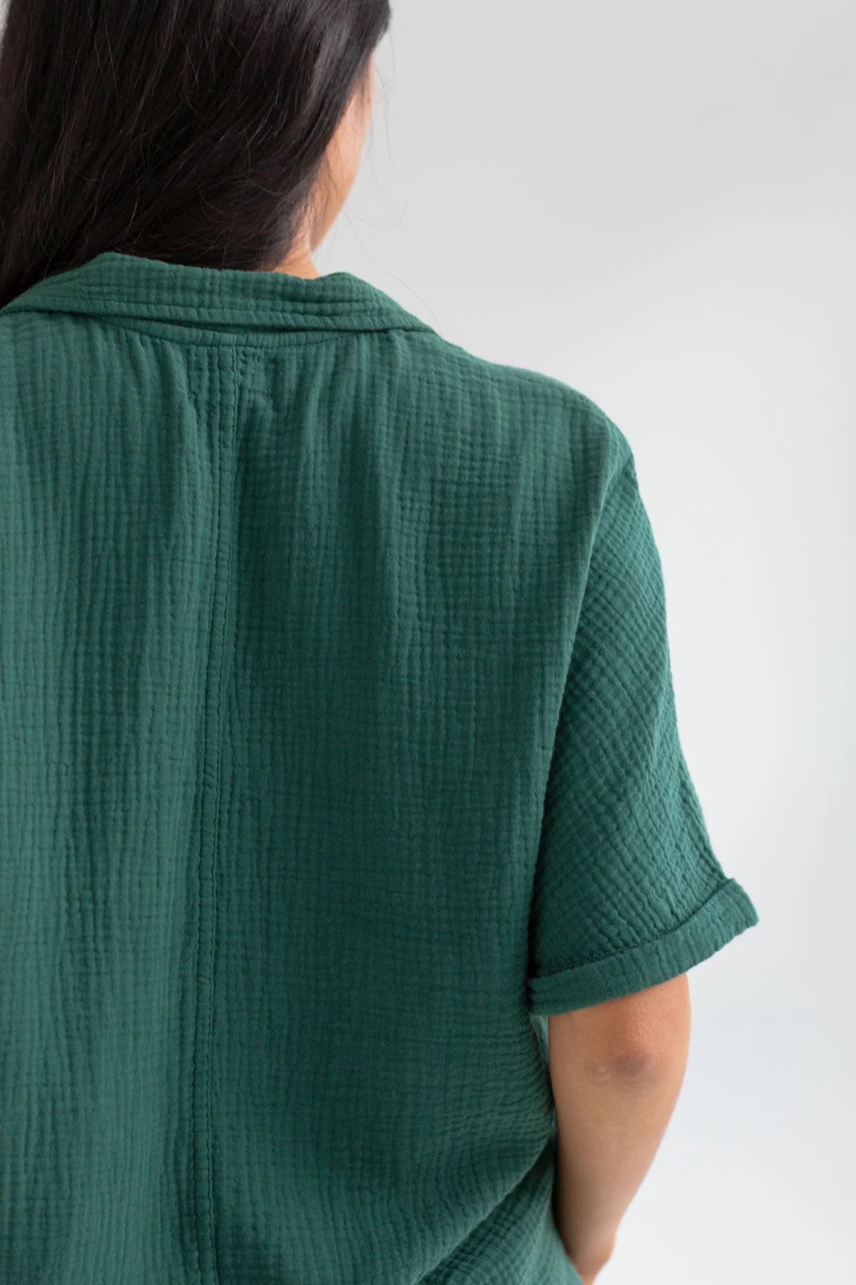 113939 - Damen vegan Hemd Zuqar Dunkelgrün 113939 - Damen vegan Hemd Zuqar Dunkelgrün